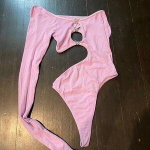 Urban Outfitters Lavender Cut-Out Bodysuit